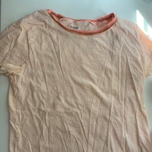 madewell light pink tshirt